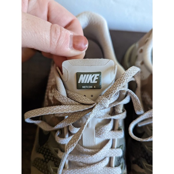 Nike Camo Metcon Athletic Shoes - Tan, Green, Gray - Picture 5 of 10